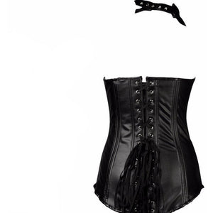 Lace Up Leather Corset - 2 Color Variants