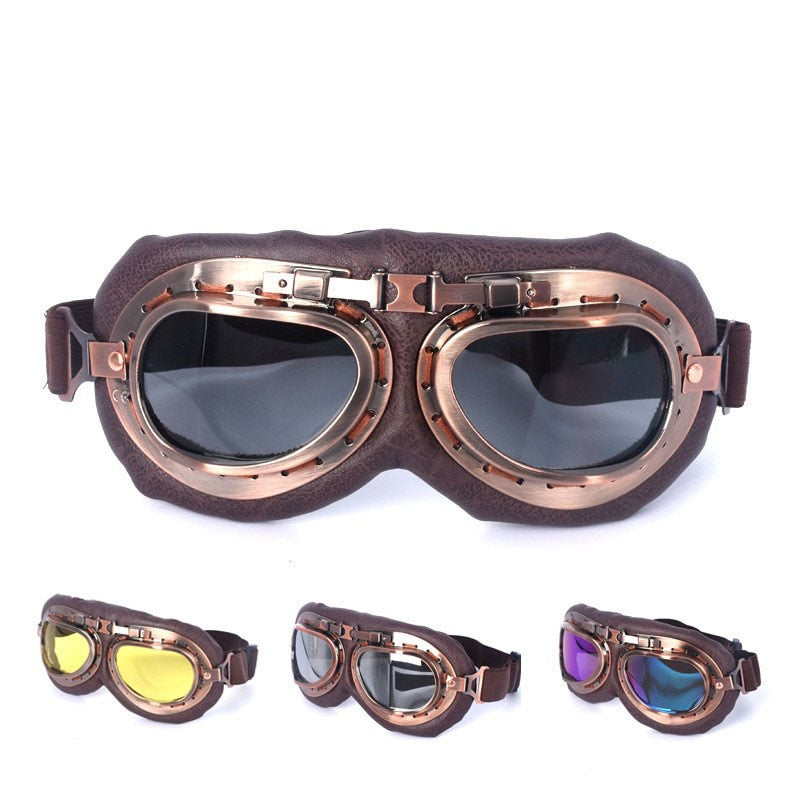 Steampunk Motorcycle Goggles
