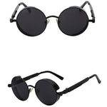 Black Retro Sunglasses-The Steampunk Cave