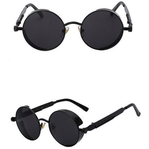 Black Retro Sunglasses-The Steampunk Cave