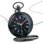 Black Steampunk Pocket Watch-The Steampunk Cave