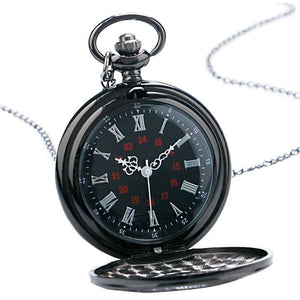 Black Steampunk Pocket Watch-The Steampunk Cave