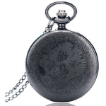 Black Steampunk Pocket Watch-The Steampunk Cave