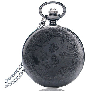 Black Steampunk Pocket Watch-The Steampunk Cave