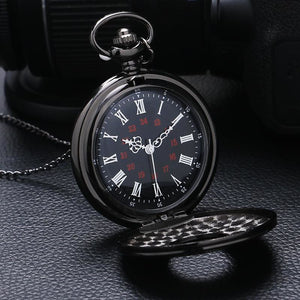Black Steampunk Pocket Watch-The Steampunk Cave