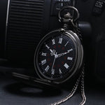 Black Steampunk Pocket Watch-The Steampunk Cave