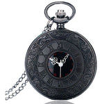 Black Steampunk Pocket Watch-The Steampunk Cave