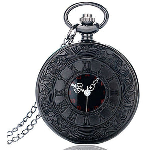 Black Steampunk Pocket Watch-The Steampunk Cave