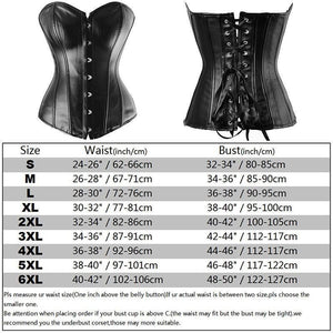 Faux Leather Overbust Corset – 6 Designs-The Steampunk Cave