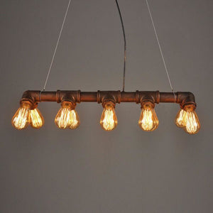 Industrial Steampunk Pendant Lamp - 10 Light Sources-The Steampunk Cave