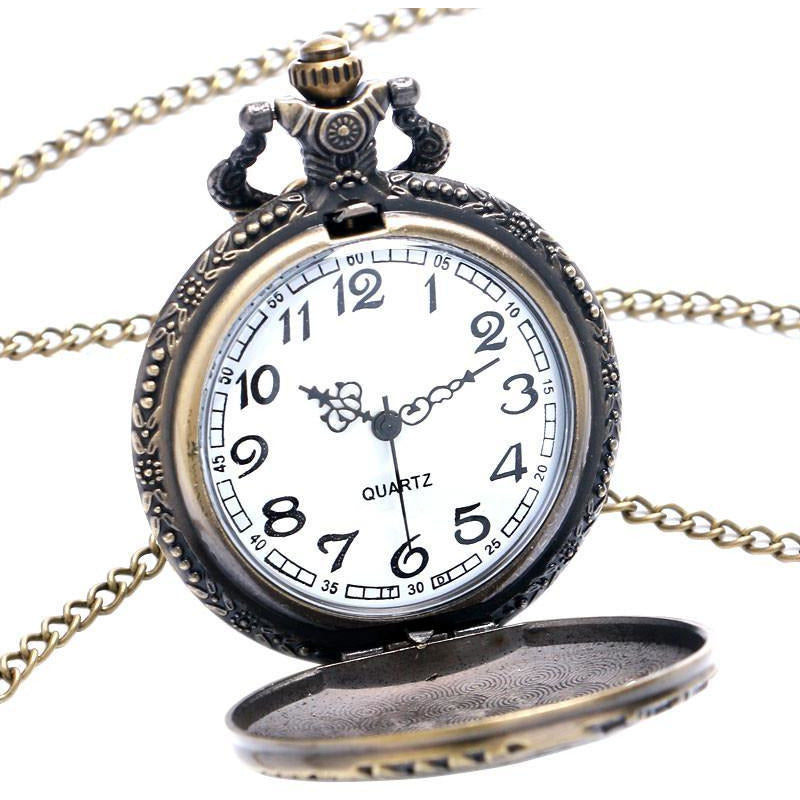 Locomotive Pocket Watch-The Steampunk Cave