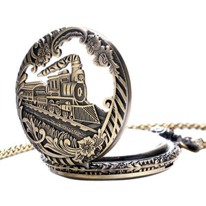 Locomotive Pocket Watch-The Steampunk Cave