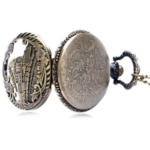 Locomotive Pocket Watch-The Steampunk Cave