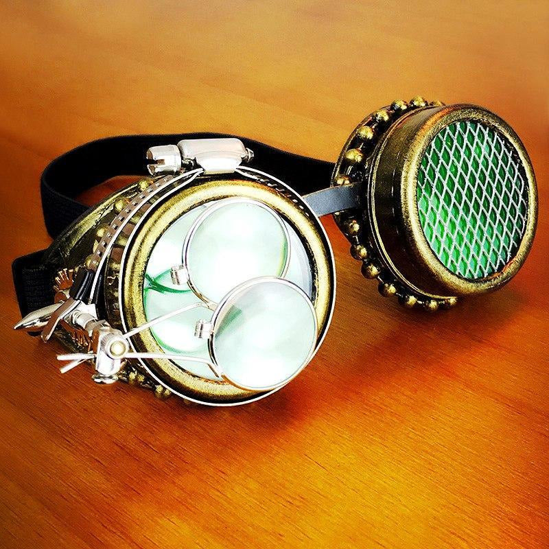 Menace Round Punk Goggles-The Steampunk Cave