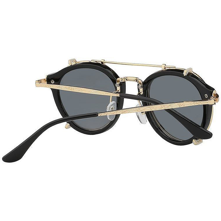 Modern Black Steampunk Sunglasses-The Steampunk Cave