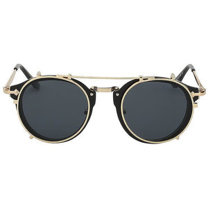 Modern Black Steampunk Sunglasses-The Steampunk Cave