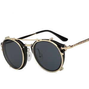 Modern Black Steampunk Sunglasses-The Steampunk Cave