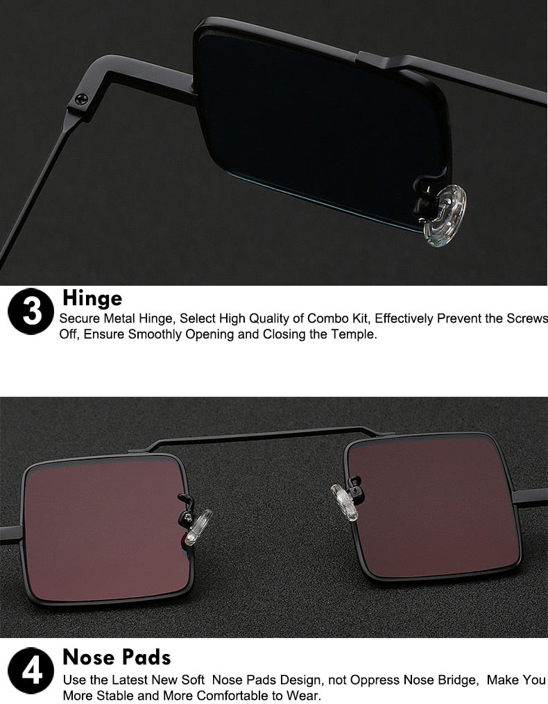 Square  Vintage  Steampunk Sunglasses