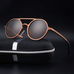 Retro Round Steampunk Sunglasses
