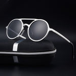 Retro Round Steampunk Sunglasses