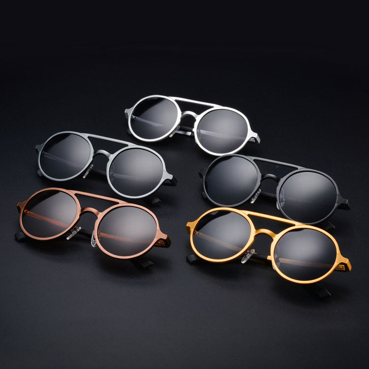 Retro Round Steampunk Sunglasses
