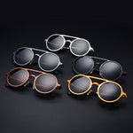 Retro Round Steampunk Sunglasses