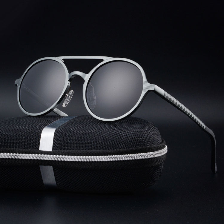 Retro Round Steampunk Sunglasses