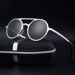 Retro Round Steampunk Sunglasses