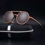 Retro Round Steampunk Sunglasses