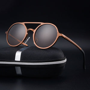 Retro Round Steampunk Sunglasses