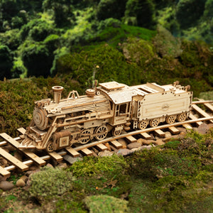 DIY Movable 3D Prime Steam Wooden Train