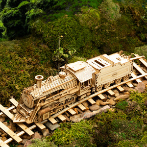DIY Movable 3D Prime Steam Wooden Train