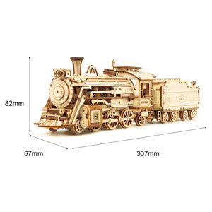 DIY Movable 3D Prime Steam Wooden Train