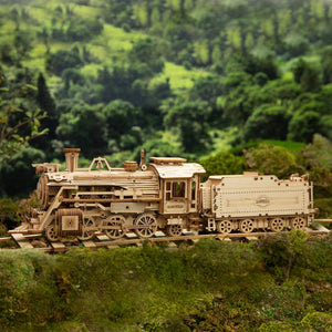 DIY Movable 3D Prime Steam Wooden Train