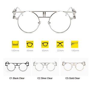 Retro Steampunk Punk Gothic computer Glasses