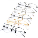Steampunk Round Clear Computer Glasses
