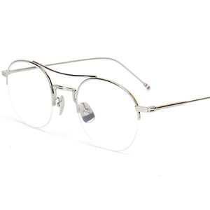 Steampunk Round Clear Computer Glasses