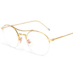 Steampunk Round Clear Computer Glasses
