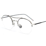 Steampunk Round Clear Computer Glasses