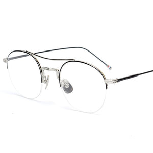 Steampunk Round Clear Computer Glasses