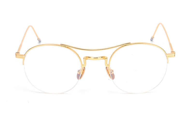 Steampunk Round Clear Computer Glasses