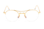 Steampunk Round Clear Computer Glasses