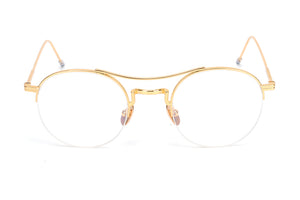 Steampunk Round Clear Computer Glasses