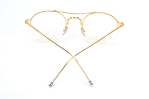 Steampunk Round Clear Computer Glasses