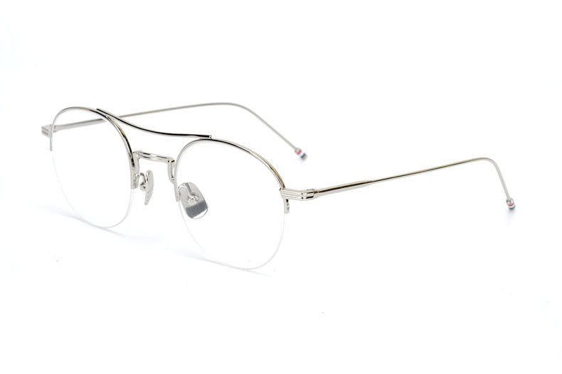 Steampunk Round Clear Computer Glasses