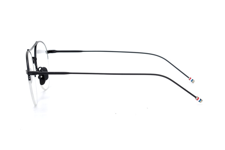 Steampunk Round Clear Computer Glasses