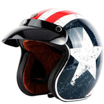 DOT Certified Retro Open Face Helmet – 4 Designs-Helmet-The Steampunk Cave