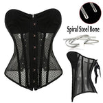 Women's Sexy Mesh   Steampunk Gothic Waist Trainer