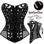 Women's Sexy Mesh   Steampunk Gothic Waist Trainer