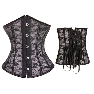 Women's Sexy Mesh   Steampunk Gothic Waist Trainer